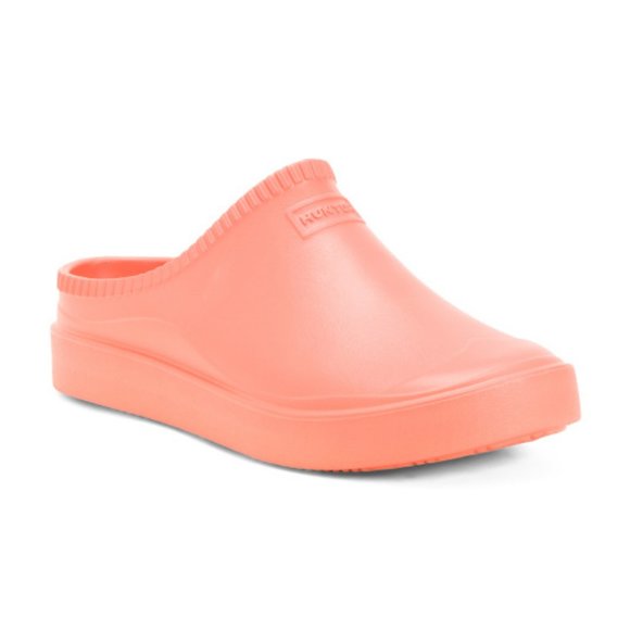 new  Hunter In/Out Bloom Algae Foam Clog in Persimmon Pink 297M0 - Picture 3 of 9